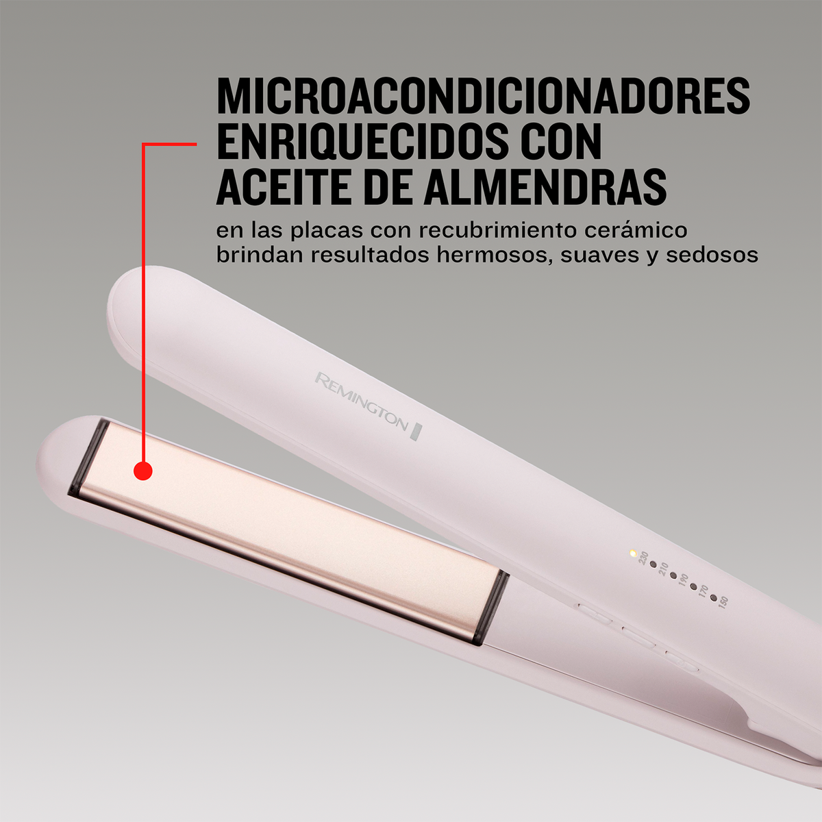 Plancha De Pelo Remington Almond Allure S4807