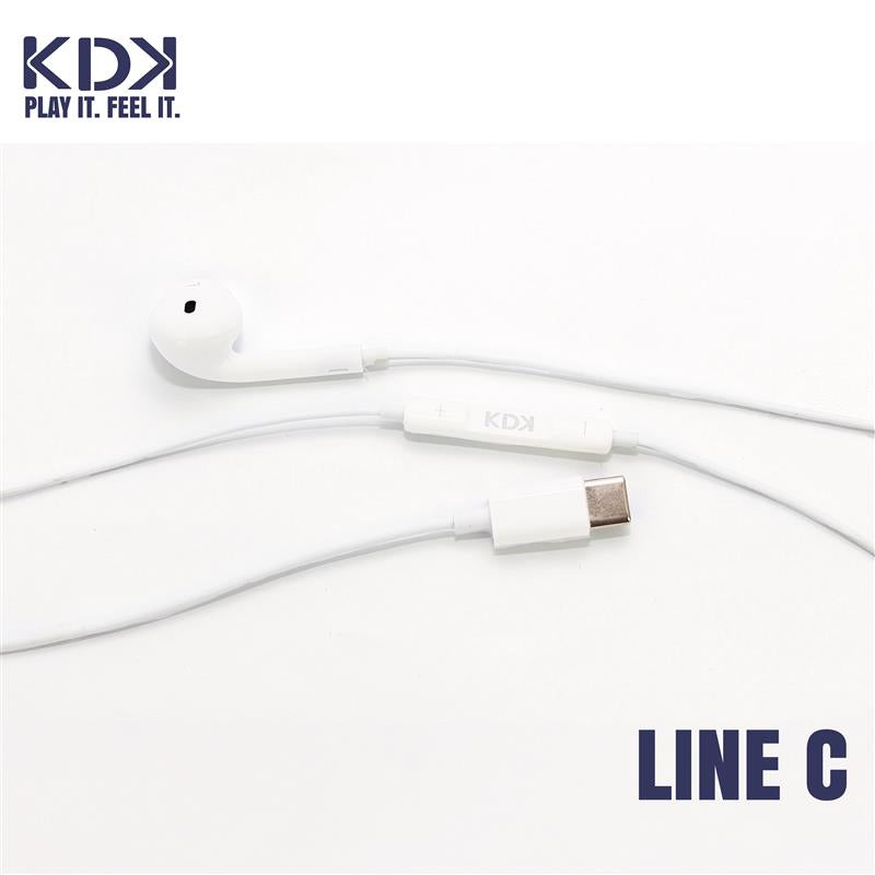 Audifonos Con Cable KDK Line Tipo C