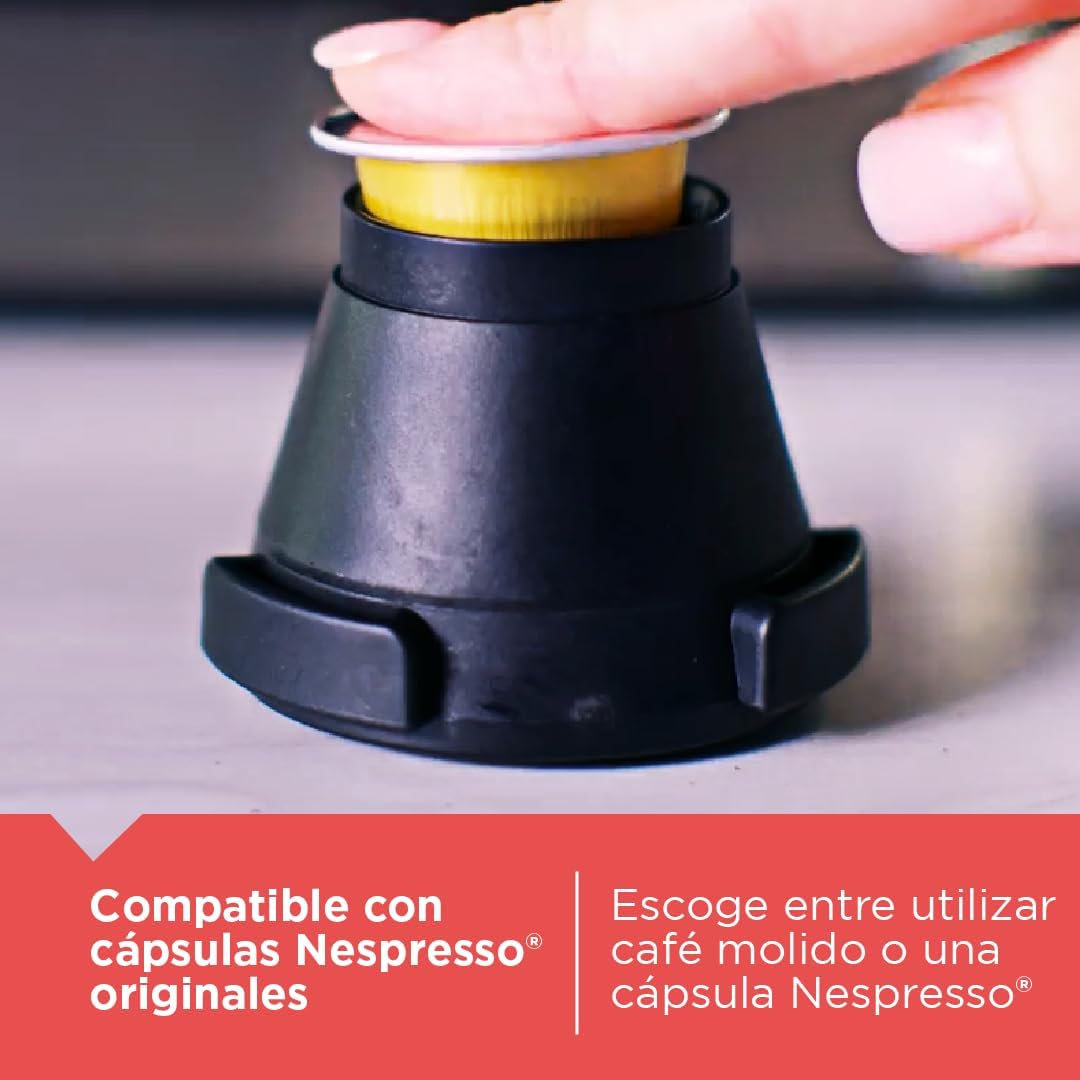 Cafetera Espresso 20 Bares capsulas-café molido Black+Decker