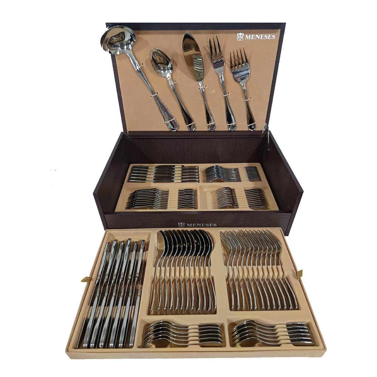 Maleta De Cuchillería Meneses Inglete 107 Acero Inox 113 P
