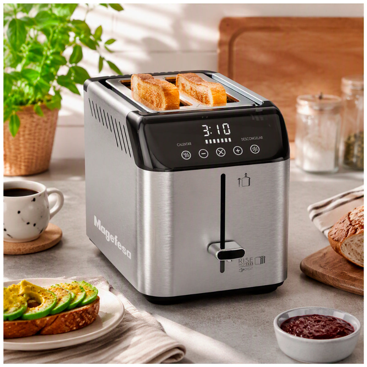 Tostador Eléctrico Digital Magefesa Rise Digit MGF3333