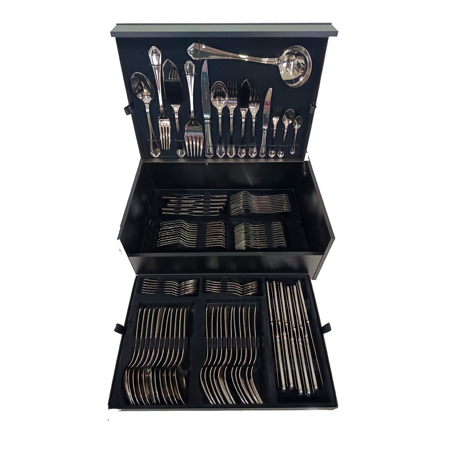 Maleta de Cuchilleria Cruz De Malta Mod. Wellington 113 Pzs
