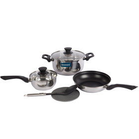 Bateria De Cocina Acero Inoxidable 7 piezas Vitrex - 0