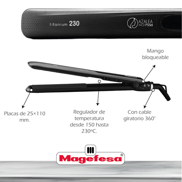 Plancha De pelo Magefesa Azalea Black MGF7550