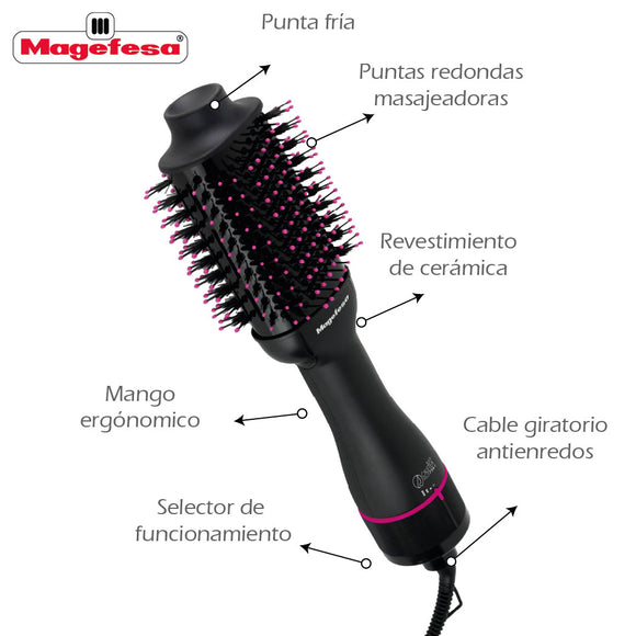 Cepillo Eléctrico Secador Caletea Magefesa MGF7561