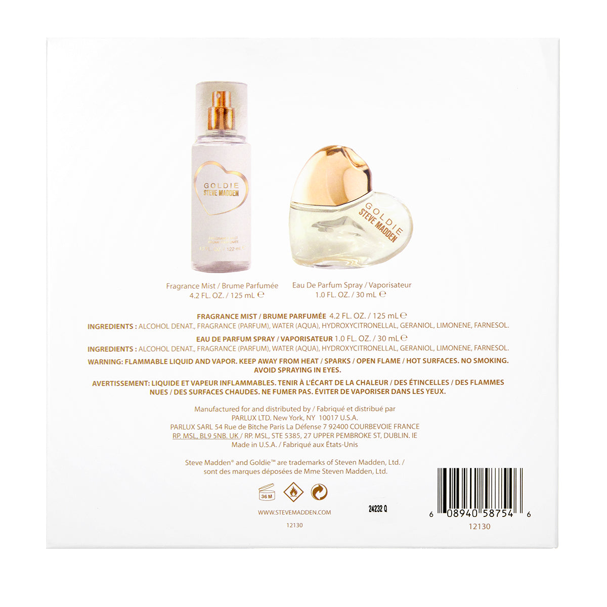 Set Steve Madden Goldie EDP 30ML + Body Spray