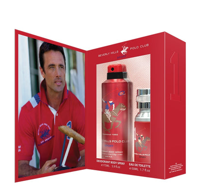 Set Polo Club Beverly Hills Sports Men One Edt 50ML + Deo