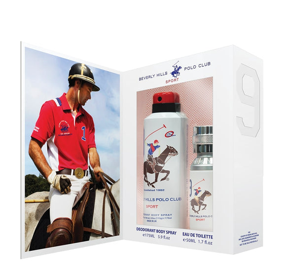 Set Polo Club Beverly Hills Sports Men Nine EDT 50ML + Deo