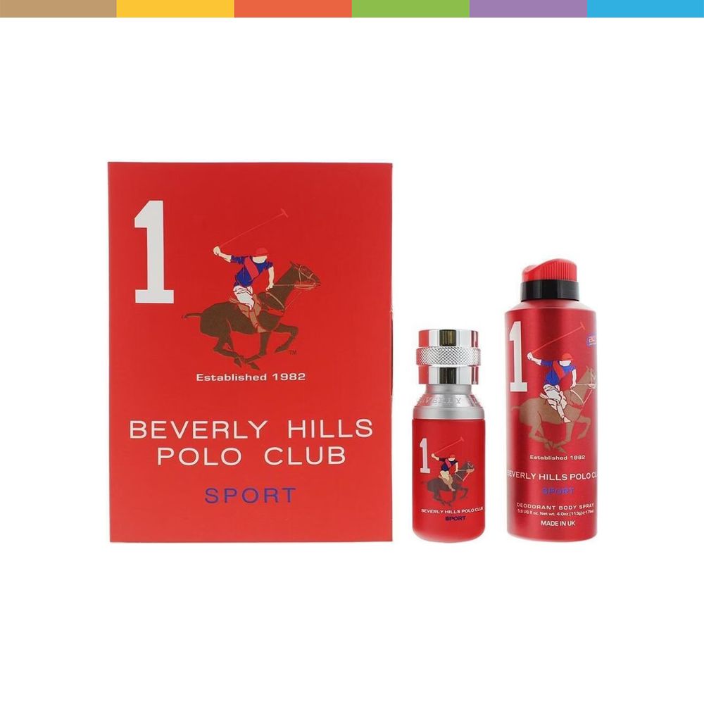 Set Polo Club Beverly Hills Sports Men One Edt 50ML + Deo