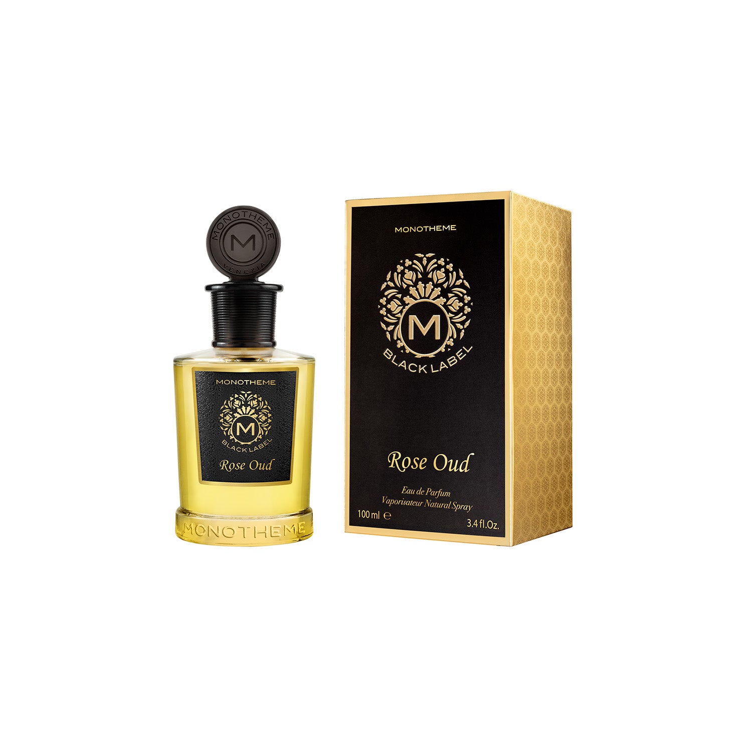 Monotheme Black Label Rose Oud EDP 100 Ml - 0