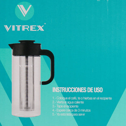 Caferera - Tetera Kaylan Vitrex 900 ML