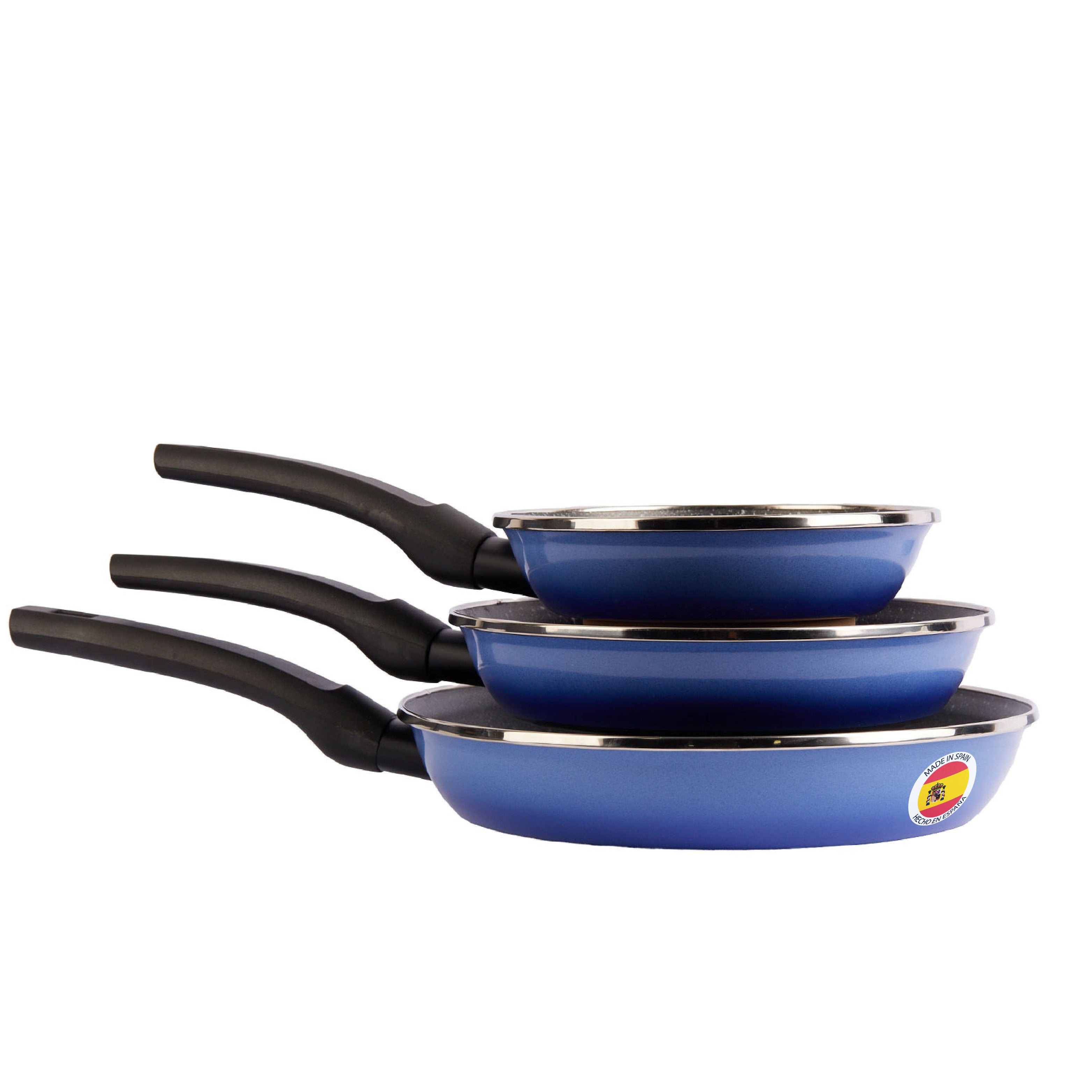 Set Sartenes Antiadherente Vitrex Etai Blue 18-22-26CM