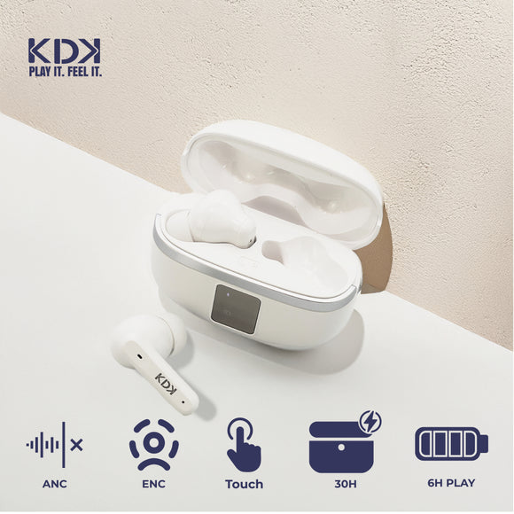 Audifonos Inalámbricos Bluetooth KDK Echo Blanco