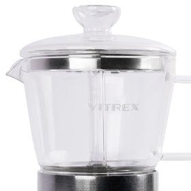 Cafetera Italiana Aluminio Vitrex Crystal 9 Tazas - 0