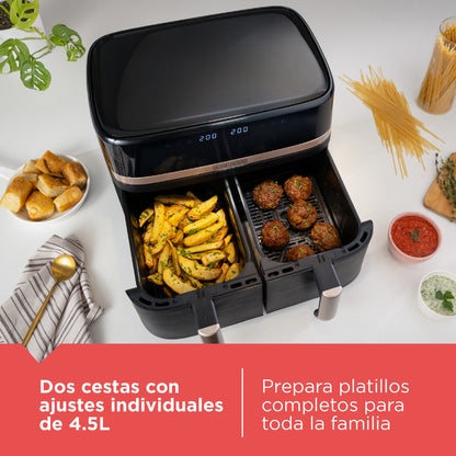 Freidora de Aire Dual Black+Decker Purifry 9 Litros