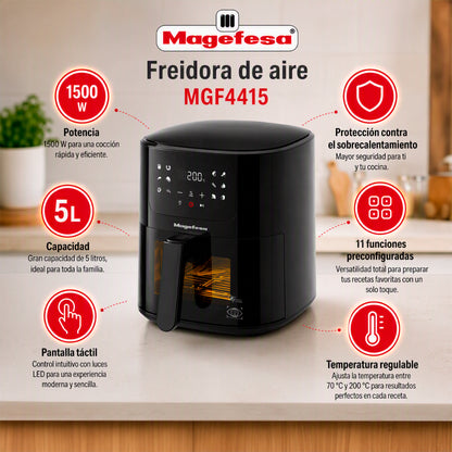 Freidora De Aire Magefesa Alisia 5L 1500W