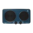 Cocina Electrica Encimera 2 Plato 2000W Azul-4