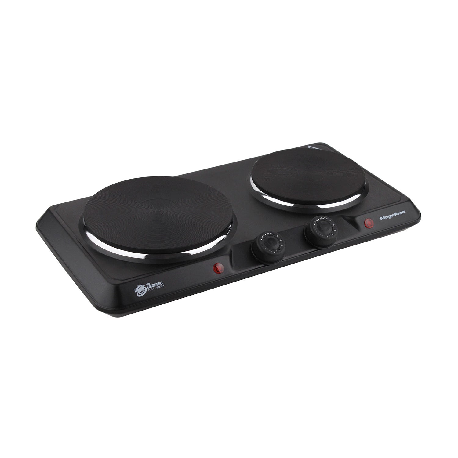 Cocina Electrica Encimera Magefesa 2 Platos 2000W Negra