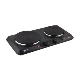Cocina Electrica Encimera 2 Plato 2000W Negra - 0