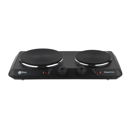 Cocina Electrica Encimera Magefesa 2 Platos 2000W Negra