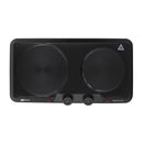 Cocina Electrica Encimera 2 Plato 2000W Negra-4
