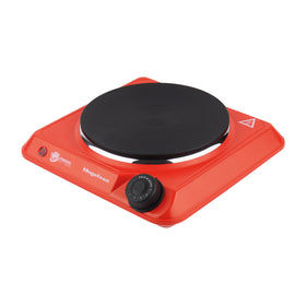 Cocina Electrica Encimera 1 Plato 1400W Roja