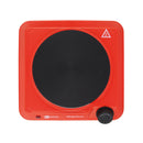 Cocina Electrica Encimera 1 Plato 1400W Roja-4