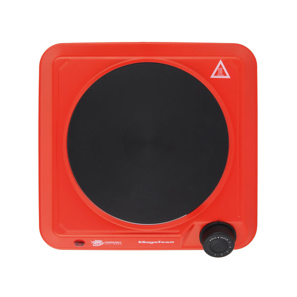 Cocina Electrica Encimera 1 Plato 1400W Roja