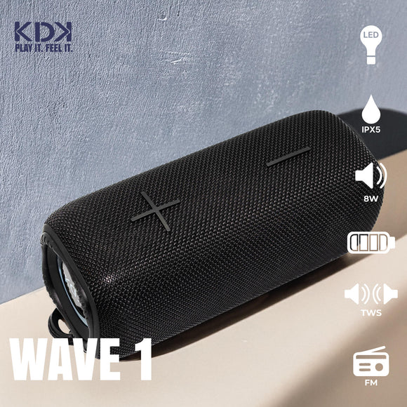 Parlante Mini Bluetooth KDK Wave 10W Negro