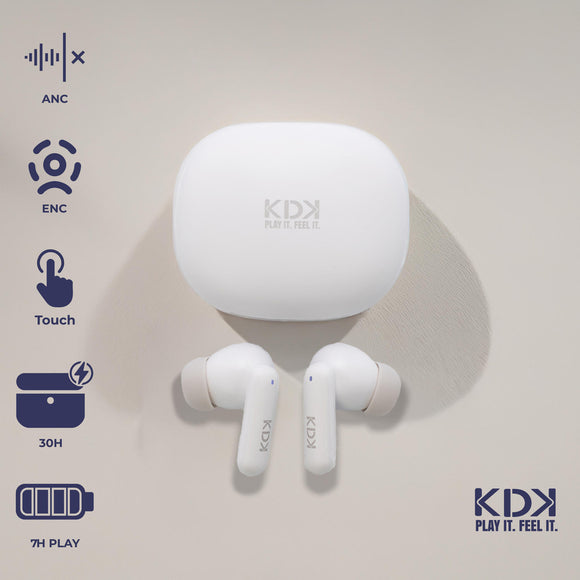Audifonos Inalámbricos Bluetooth KDK Echo Pro Blanco