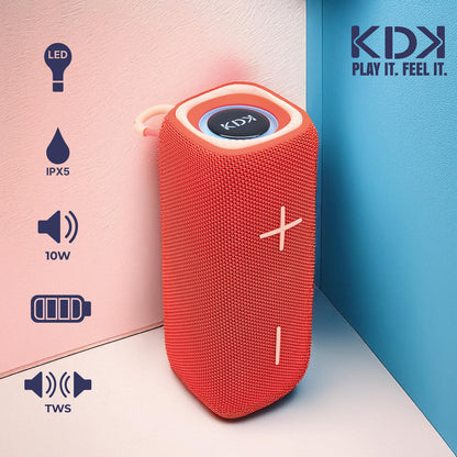 Parlante Mini Bluetooth KDK Wave 10W Naranjo