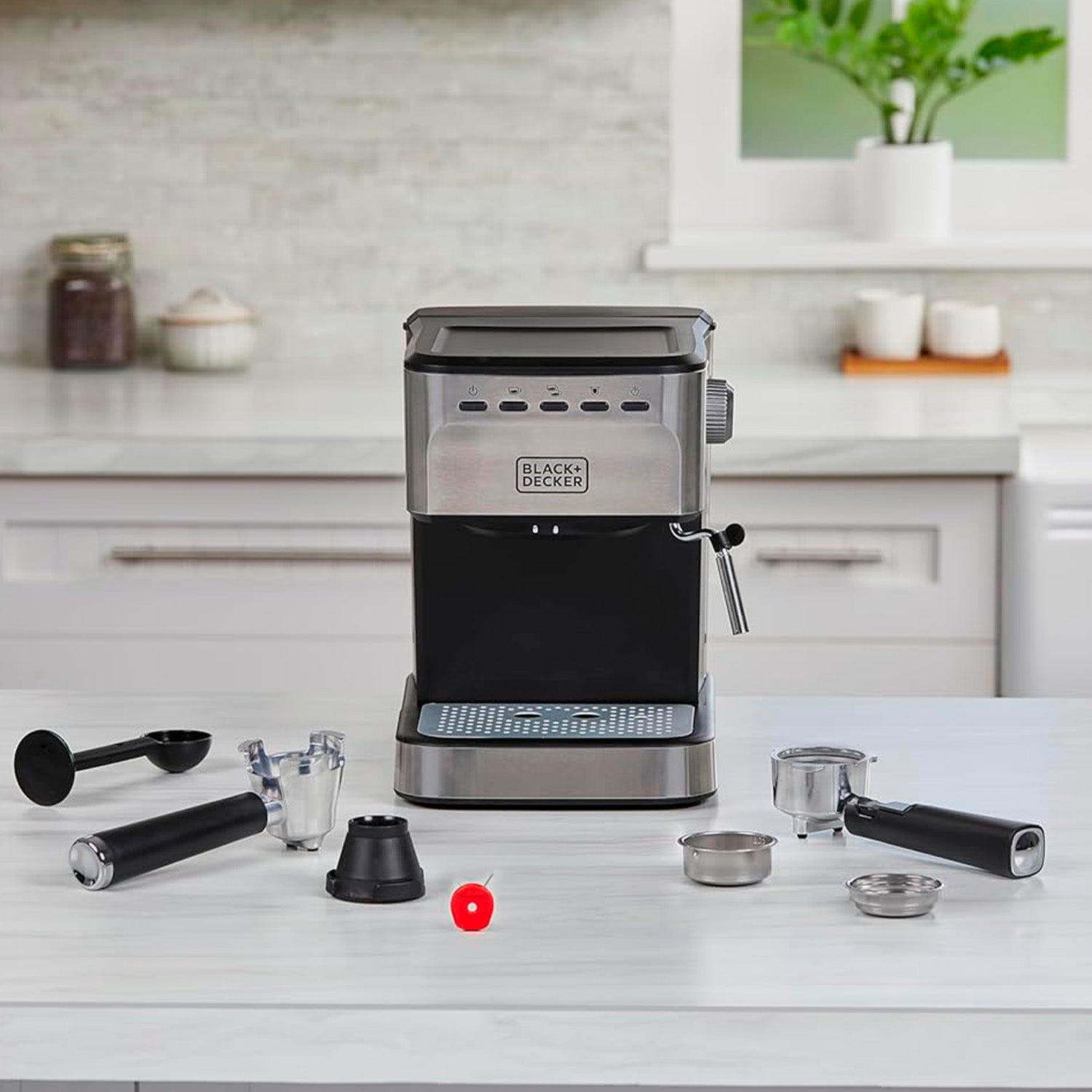 Cafetera Semi Automatica Espresso Black+Decker - 0