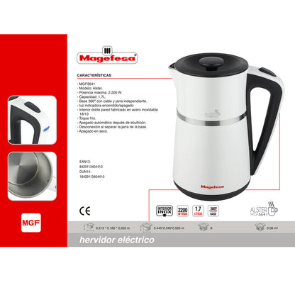 Hervidor Digital 1.7L Magefesa Alster Digit MGF3641