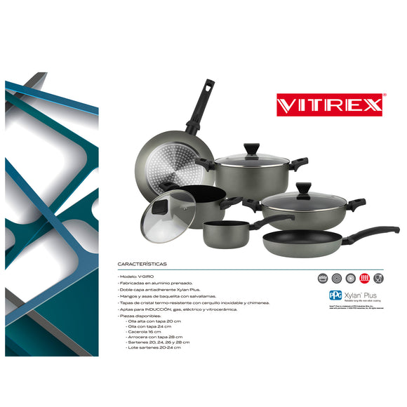 Sartén De Aluminio Vitrex Giro 26CM