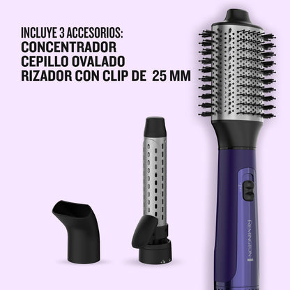 Cepillo Secador Multistyler 3 en 1 Remington Gloss 1.000W