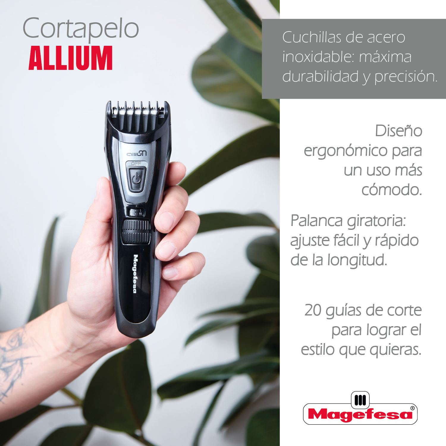 Corta Pelo Magefesa Allium MGF7030