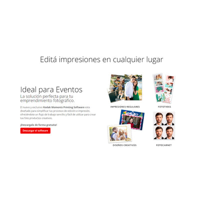 Impresora Kodak modelo 305 + 640 fotos 10x15