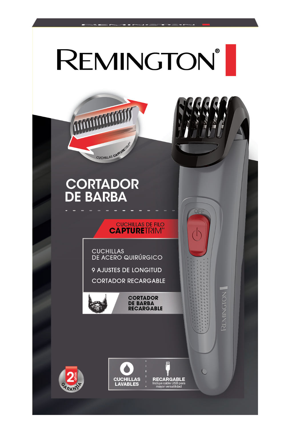 Recortadora De Barba Remington Mb08A