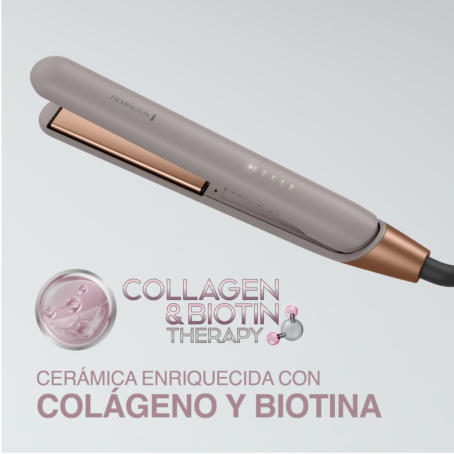 Plancha De Pelo Remington  S31A Colágeno y  Biotina