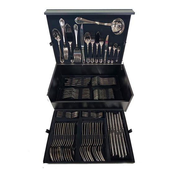 Maleta de Cuchilleria Cruz De Malta  Mod. Wellington 113 Pzs