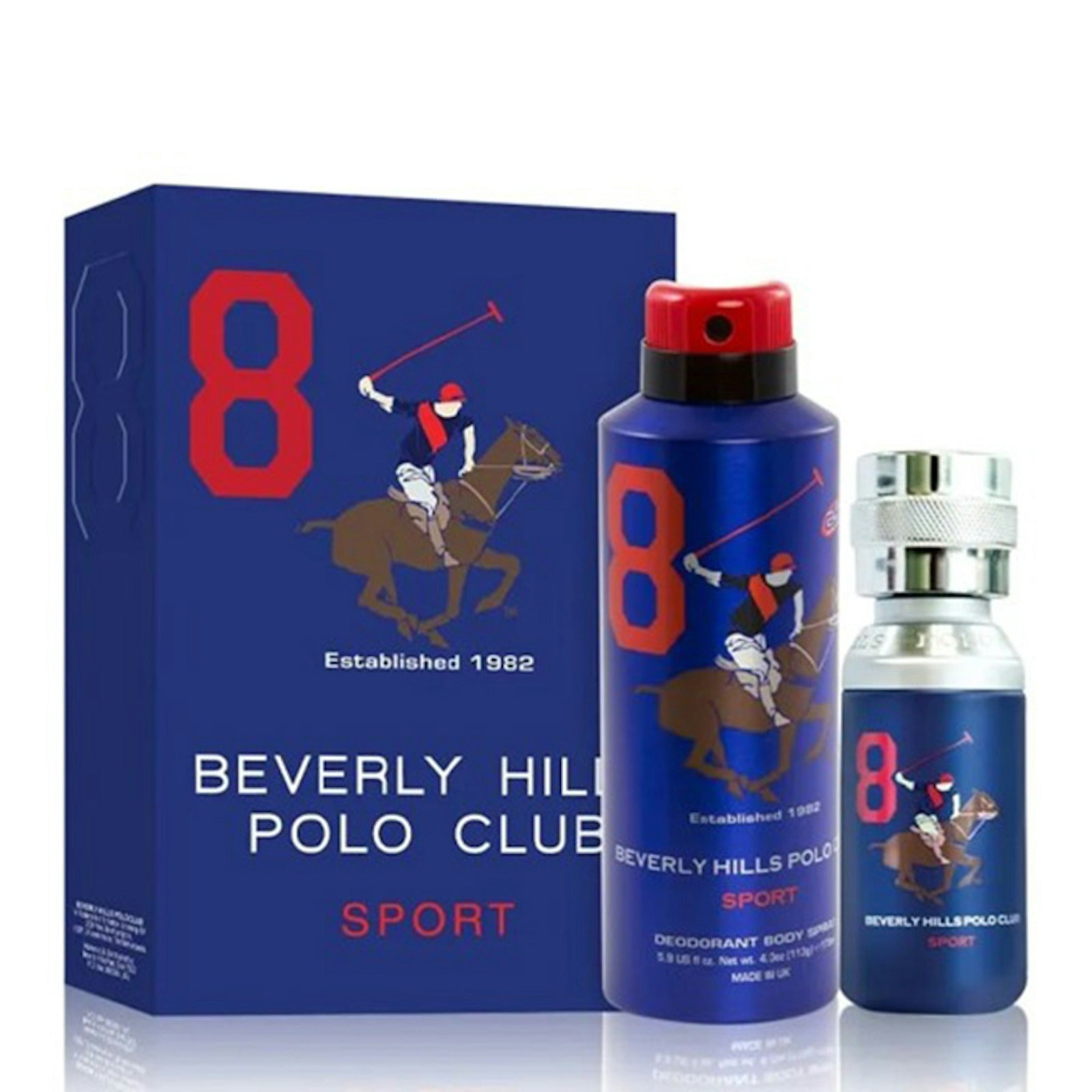 Set Polo Club Beverly Hills Sports Men Eight EDT 50ML+Deo